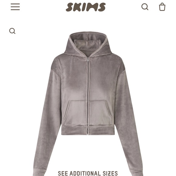 SKIM by Kim Kardashian Velour jogger set in Amethyst - Picture 1 of 2